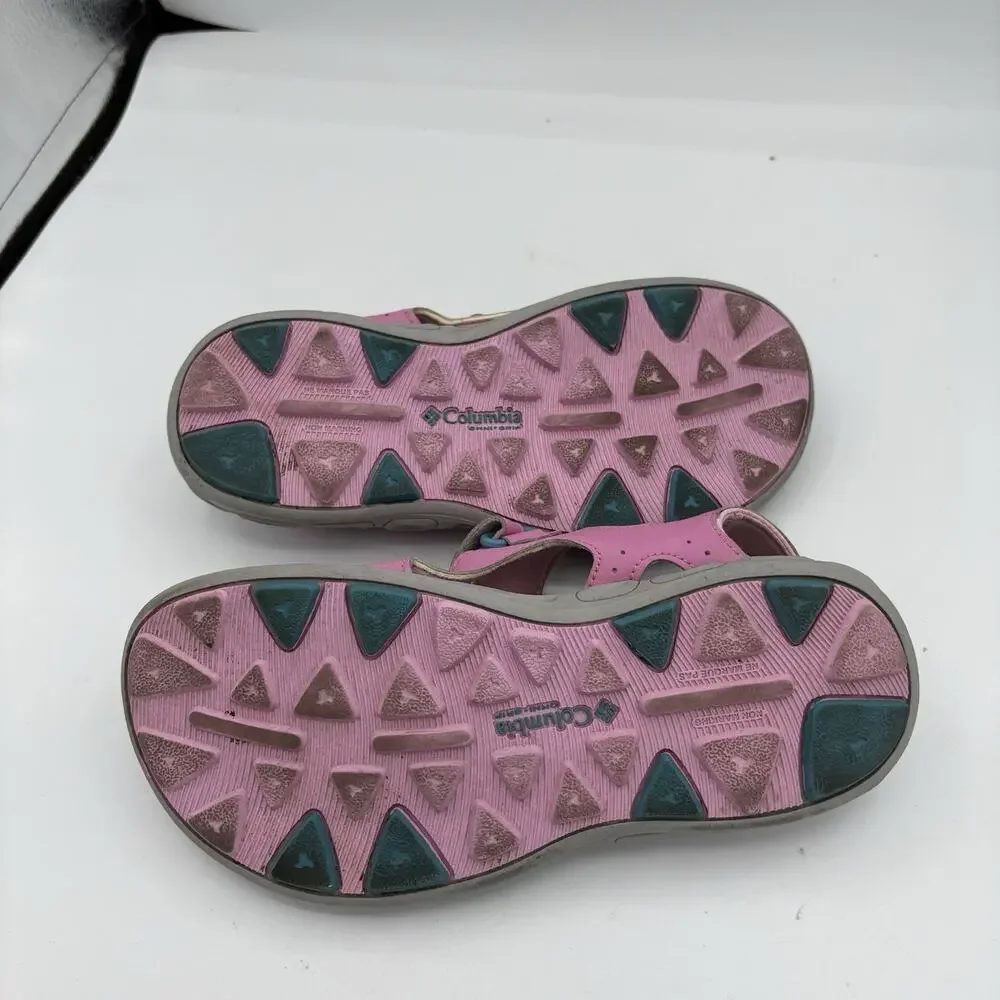 Columbia Sandals Girls Youth Size 4 Techsun‎ Vent Pink Omni Grip Hiking Water B4
